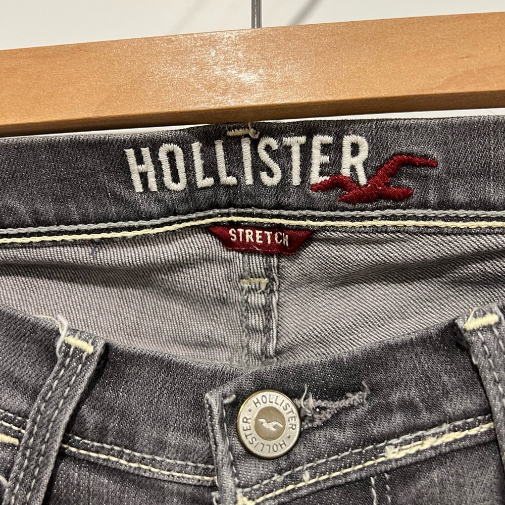 Low rise, Hollister faded grey skinny Jean - Picture 3 of 16